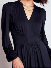 Boden Blue Petite Lily Long Sleeve Midi Dress - Image 4 of 5