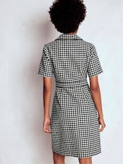 Boden Black Eda Wool Shift Dress - Image 3 of 4