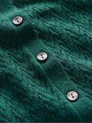 Boden Green Tall Diane Pointelle Cardigan - Image 6 of 6