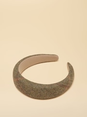 Joules Tessie Green Tweed Headband - Image 6 of 7