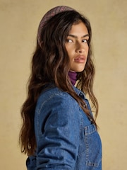 Joules Tessie Pink Tweed Headband - Image 3 of 7