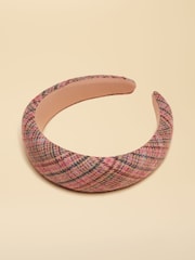 Joules Tessie Pink Tweed Headband - Image 5 of 7