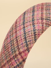 Joules Tessie Pink Tweed Headband - Image 6 of 7