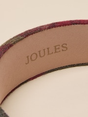Joules Tessie Red Check Tweed Headband - Image 3 of 4