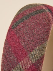 Joules Tessie Red Check Tweed Headband - Image 4 of 4
