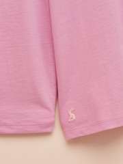 Joules Girls' Pink Applique Long Sleeve Top - Bild 4 von 5