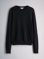 The Set 3 Pack Sheer Slash Neck Jumpers Black/Chocolate Brown/Cream - Image 3 of 6