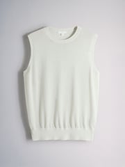 The Set 3 Pack Sheer Knitted Vests Plum/Pink/Cream - Image 2 of 6