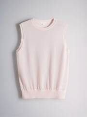 The Set 3 Pack Sheer Knitted Vests Plum/Pink/Cream - Image 3 of 6