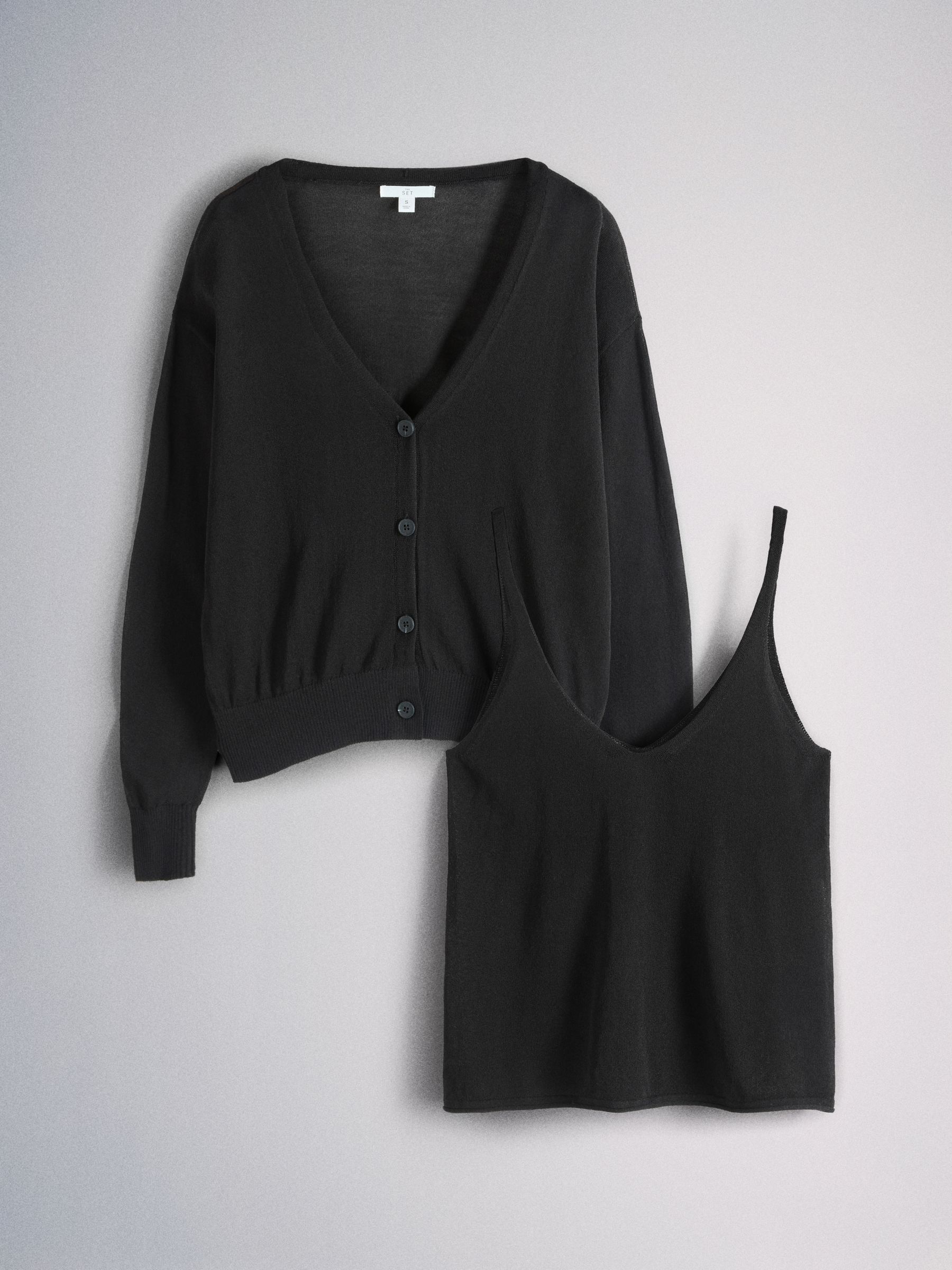 新品タグ付きLACY CAMI AND CARDIGAN MOUSSY | LACY CAMI AND カーディガン (Tシャツ・カットソー(長袖