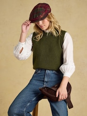 Joules Ashby Berry Tweed Flat Cap - Image 3 of 7