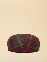 Joules Ashby Berry Tweed Flat Cap - Image 5 of 7