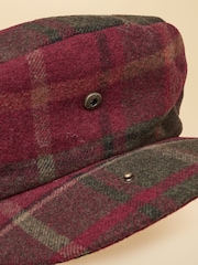 Joules Ashby Berry Tweed Flat Cap - Image 6 of 7