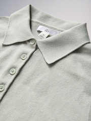 The Set 3 Pack Fine Knit Sleeveless Polo Shirts Pink/Light Grey/Charcoal Grey - Image 5 of 6