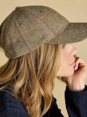 Joules Perry Khaki Tweed Baseball Cap - Image 2 of 7