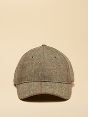 Joules Perry Khaki Tweed Baseball Cap - Image 4 of 7