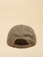 Joules Perry Khaki Tweed Baseball Cap - Image 5 of 7