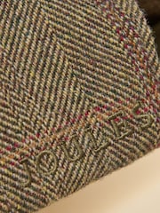Joules Perry Khaki Tweed Baseball Cap - Image 7 of 7