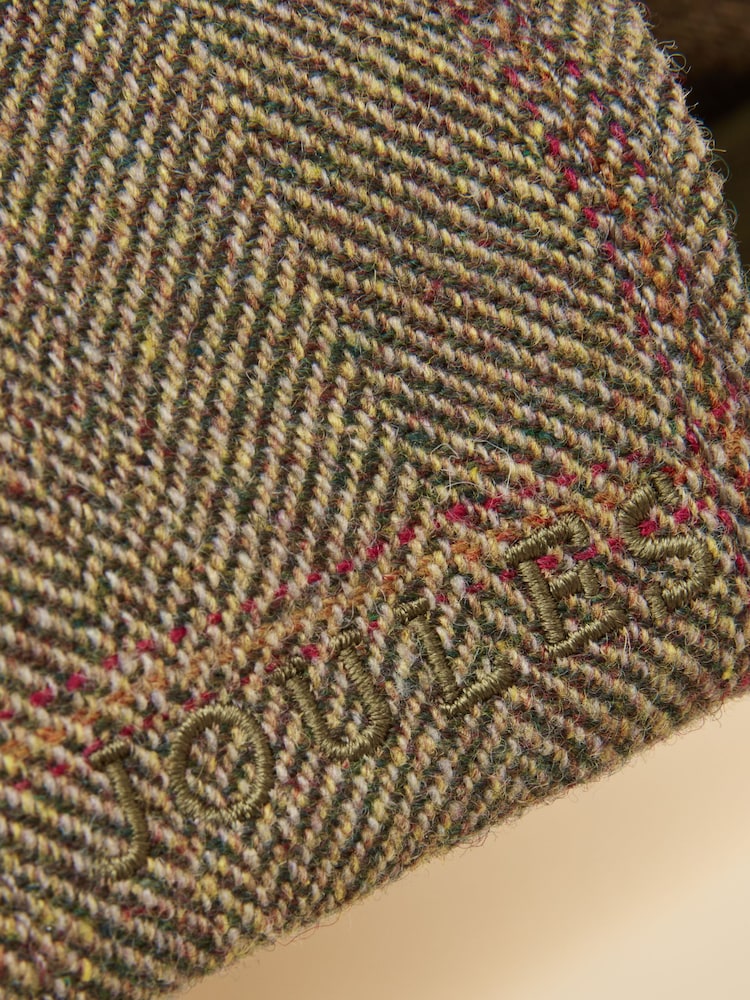 Joules Perry Khaki Tweed Baseball Cap - Image 7 of 7 Joules Perry Khaki Tweed Baseball Cap - Image 7 of 7