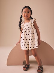 Multi Polka Dot Frill Sleeve Playsuit (3mths-7yrs) - Image 1 of 4
