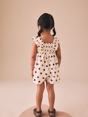 Multi Polka Dot Frill Sleeve Playsuit (3mths-7yrs) - Image 3 of 4