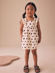 Multi Polka Dot Frill Sleeve Playsuit (3mths-7yrs) - Image 4 of 4
