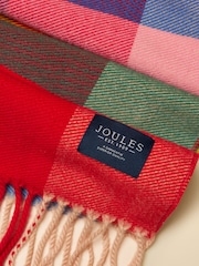 Joules Langtree Bright Gingham Scarf - Image 8 of 8