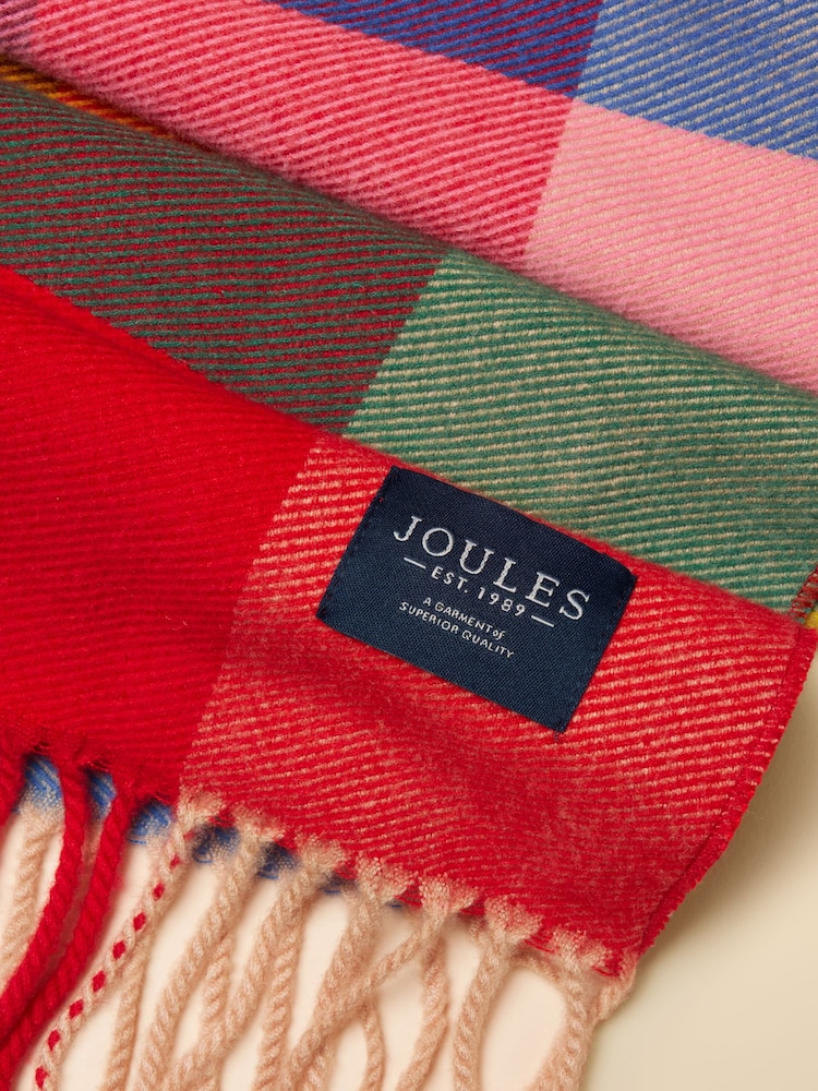 Joules Langtree Bright Gingham Scarf - Image 8 of 8 Joules Langtree Bright Gingham Scarf - Image 8 of 8