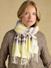 Yellow & Lilac Stripe - Joules Langtree Schal - Bild 3 von 6