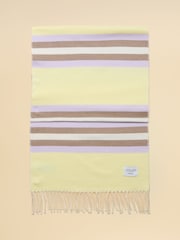 Yellow & Lilac Stripe - Joules Langtree Schal - Bild 4 von 6