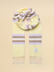 Yellow & Lilac Stripe - Joules Langtree Schal - Bild 5 von 6