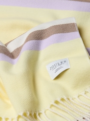 Yellow & Lilac Stripe - Joules Langtree Schal - Bild 6 von 6