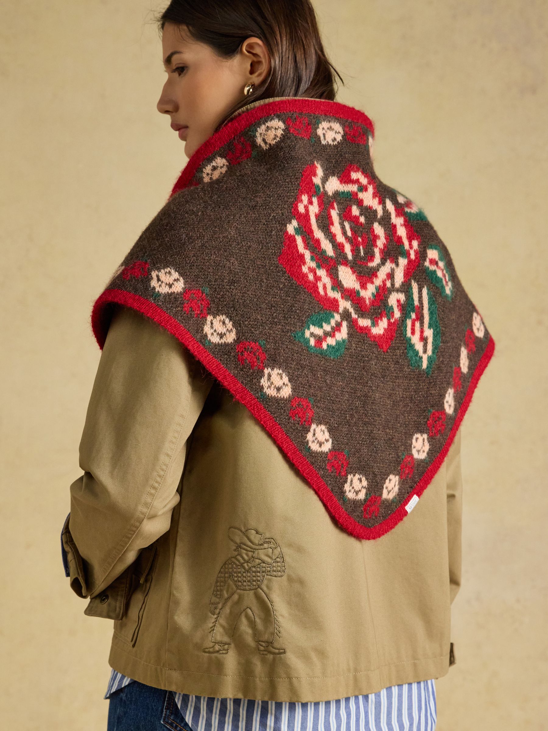 Joules Kendra Rose Triangle Scarf - Image 1