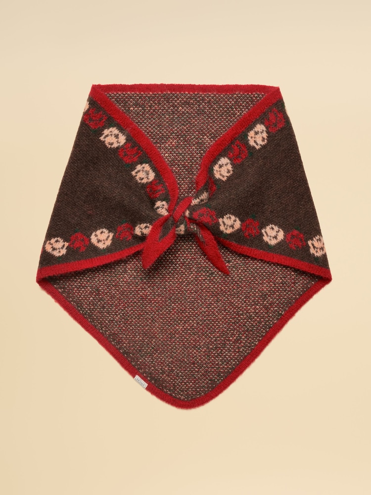 Joules Kendra Rose Triangle Scarf - Image 1 of 6 Joules Kendra Rose Triangle Scarf - Image 1 of 6