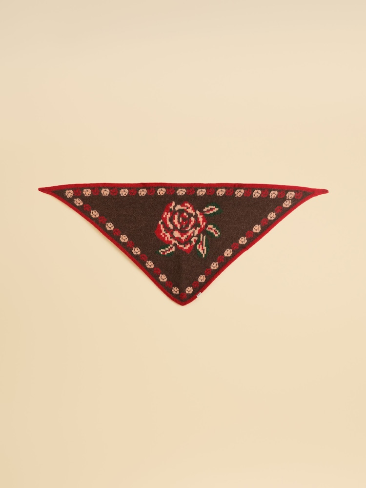 Joules Kendra Rose Triangle Scarf - Image 6 of 6 Joules Kendra Rose Triangle Scarf - Image 6 of 6