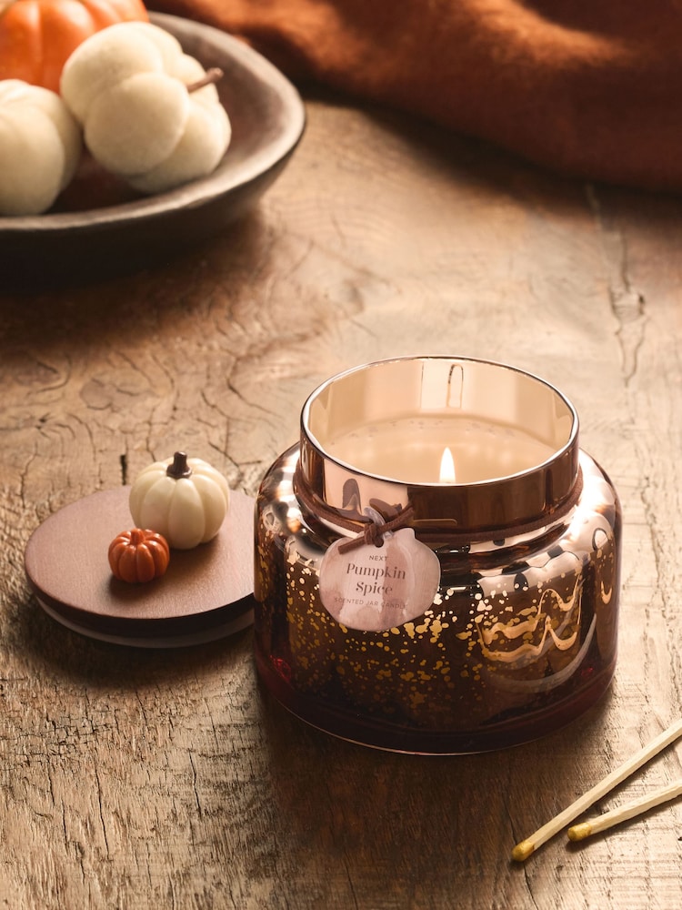 Pumpkin Spice Orange Jar Candle - Image 1 of 4