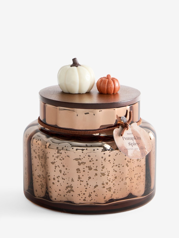 Pumpkin Spice Orange Jar Candle - Image 4 of 4