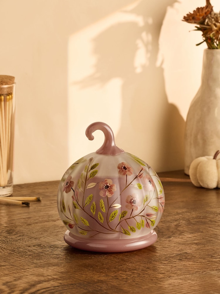 Pumpkin Spice Orange Decorative Candle - Image 2 of 3 Pumpkin Spice Orange Decorative Candle - Image 2 of 3