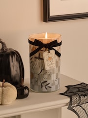 Pumpkin Spice Halloween Ghost Pillar Candle - Image 1 of 6