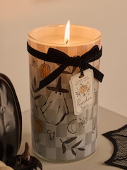 Pumpkin Spice Halloween Ghost Pillar Candle - Image 2 of 6