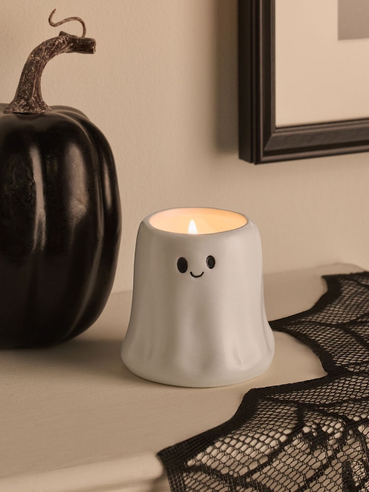 Pumpkin Spice Halloween Ghost Votive Candle - Image 1 of 3 Pumpkin Spice Halloween Ghost Votive Candle - Image 1 of 3