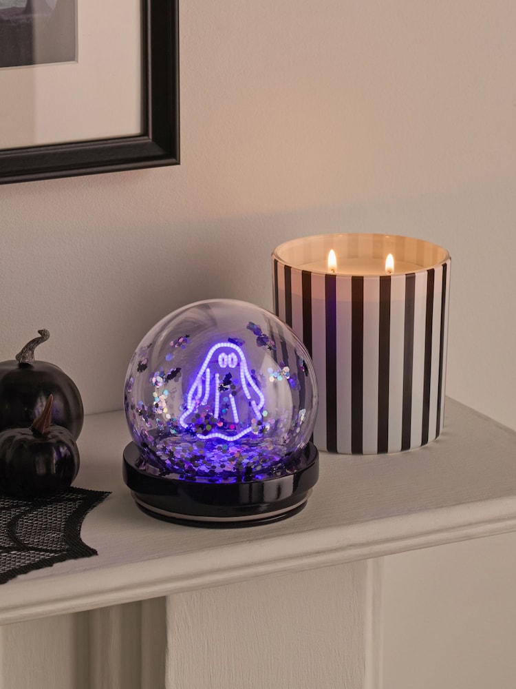 Pumpkin Spice Halloween Ghost 1 Wick Light Up Candle - Image 1 of 7 Pumpkin Spice Halloween Ghost 1 Wick Light Up Candle - Image 1 of 7