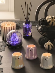 Pumpkin Spice Halloween Ghost 1 Wick Light Up Candle - Image 3 of 7