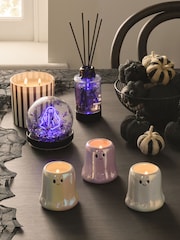 Pumpkin Spice Halloween Ghost 1 Wick Light Up Candle - Image 4 of 7