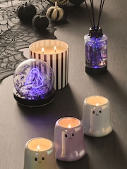 Pumpkin Spice Halloween Ghost 1 Wick Light Up Candle - Image 5 of 7