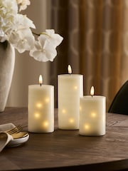 Set of 3 Ivory Twinkle LED Candle - Image 2 of 6