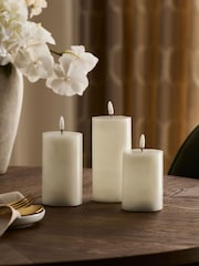 Set of 3 Ivory Twinkle LED Candle - Image 3 of 6
