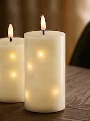 Set of 3 Ivory Twinkle LED Candle - Image 4 of 6