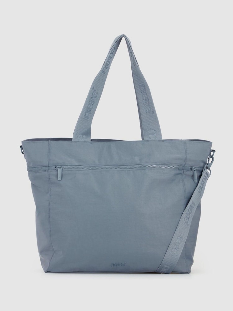 Nere Blue Bondi Nylon Large Tote Bag - Image 1 of 4