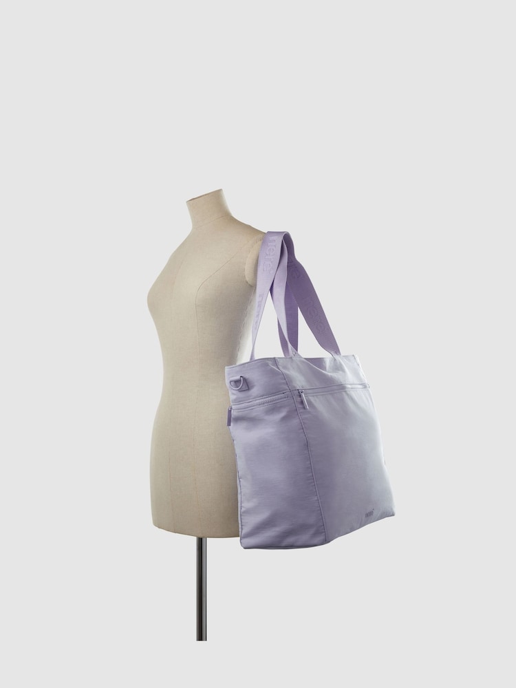 Nere Purple Bondi Nylon Large Tote Bag - Image 4 of 4